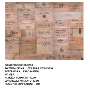 TOVAGLIETTA ENOTECA cm.30x40 x250 Pz. ART.0653 [CELTEX230]