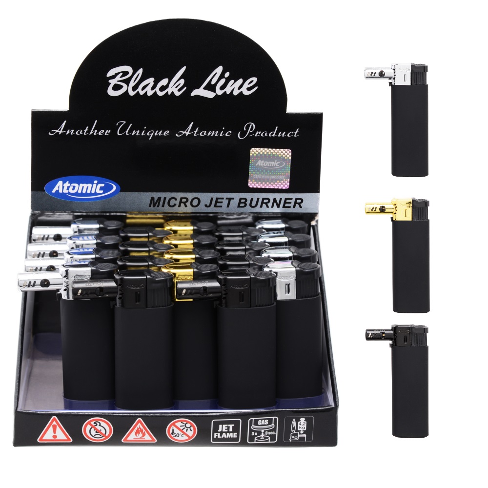 ACCENDINO PIPA MULTIJEL BLACK RUBBER x 20 Pz. 2516500 [TROBER118]