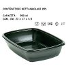 CONTENITORE NERO RETT. 900 mL x 75 Pz. 23x17xh.5 ART.HOT78130 [DAMPE100]