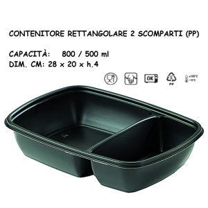 CONT. NERO RET.2 SCOMP.800+500ml x 50 Pz. 28x20xh4 ART.HOT71243 [DAMPE110]