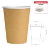 BICCHIERE AVANA CARTA CAPPUCCIO 9OZ 250 ML x 50 Pz. [BIBO145]