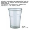 BICCHIERE PLASTICA TRASPARENTE 390 ML (TACCA 300ML) x50 Pz.ART.6636580 [BIBO305]
