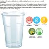 BICCHIERE PLA TRASPARENTE 675 ML (TACCA 500ML) x50 Pz.ART.P95870 [BIBO235]