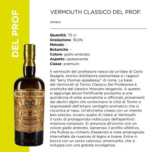 VERMOUTH CLASSICO 18? x Cl.75 DEL PROF. [CAMPARI165]