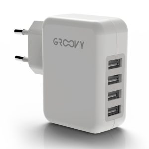 CARICATORE 4 USB x 2 Pz. [GROOVY210]