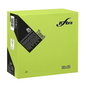 TOVAGLIOLI IN FIBRA 2V VERDE cm38x38 40 x 36 Pz.ART.I-0881 [CELTEX565]