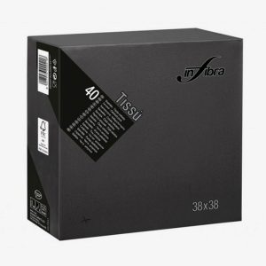 TOVAGLIOLI IN FIBRA 2V NERO cm38x38 40 x 36 Pz.ART.I-0464 [CELTEX570]