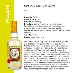 GIN OLD PILLONI 42% x CL.70 [COCACOLA830]