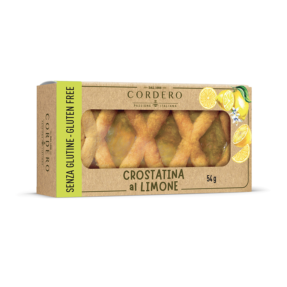 CROSTATINA LIMONE SENZA GLUTINE Gr.54 x 15 Pz. COR584 [CORDERO120]