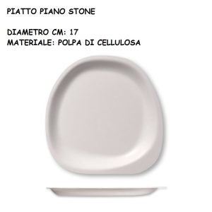PIATTO TONDO PIANO STONE 17cm x 50 Pz.JP21120 [DAMPE330]