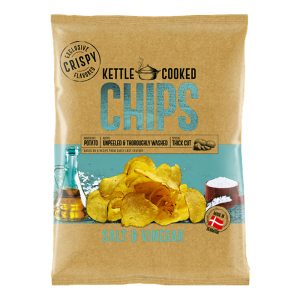 KETTLE CHIPS SALT & VINEGAR Gr.150 x 8 PZ. [DULCIS351]
