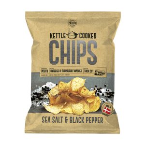 KETTLE CHIPS SALT AND PEPPER Gr.150 x 8 PZ. [DULCIS355]