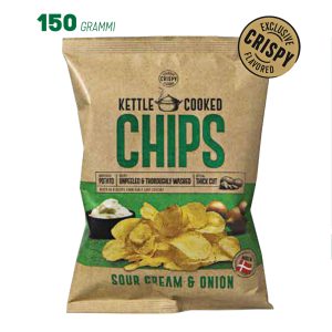 KETTLE CHIPS SOUR CREAM&ONION Gr.150 x 8 PZ. [DULCIS360]