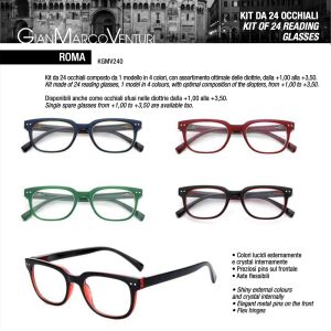 KIT ROMA EXPO OCCHIALI GMV x 24 Pz.V.10,90 [ESPRESSO122]