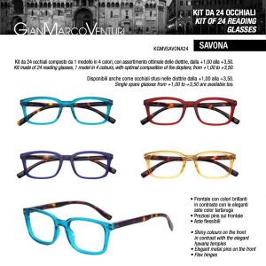KIT SAVONA EXPO OCCHIALI GMV x 24 Pz.V.10,90 [ESPRESSO132]