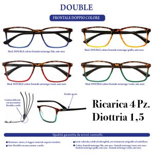 DOUBLE ESPRESSO RICARICA x 4 Pz.V.9,90 DIOTRIA 1,5 [ESPRESSO180]