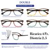 DOUBLE ESPRESSO RICARICA x 4 Pz.V.9,90 DIOTRIA 2,5 [ESPRESSO190]
