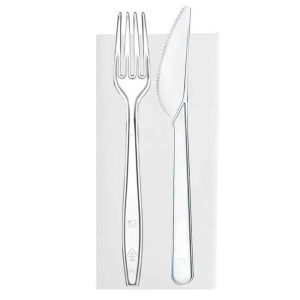 BIS POSATE PS + TOVAGLIOLO 2V x 500 Pz.ART.CA1003T2V-PS [GOLD155]