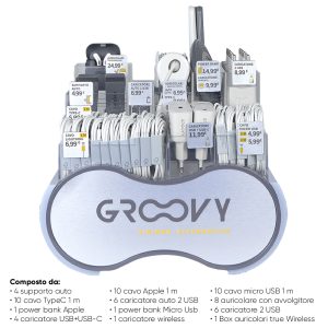 GRAB&GO ACCESSORI SMART PHONE x 58 Pz. NEW [GROOVY100]