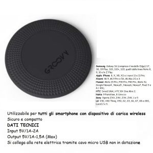 PAD WIRELESS 5W x 5 Pz. NEW [GROOVY230]
