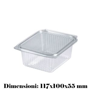 CONTENITORE+COPERCHIO PET TRASP. ML 500 x 50 Pz. COD.V00553 [HOTFORM105]