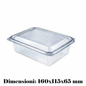 CONTENITORE+COPERCHIO PET TRASP. ML 1000 x 50 Pz. COD.V00556 [HOTFORM115]