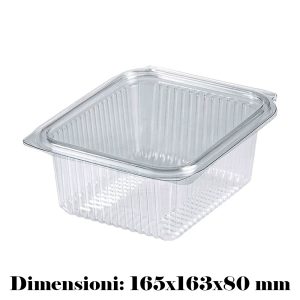 CONTENITORE+COPERCHIO PET TRASP. ML 2000 x 60 Pz. COD.V00558 [HOTFORM125]