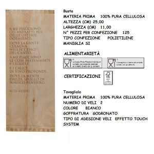 BUSTA PORTAPOSATE ENOTECA + TOVAGLIOLO x 125 Pz. ART.I-0737N [CELTEX335]