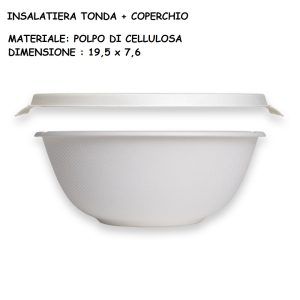 INSALATIERA+COPERCHIO 1360 Ml x 15 Pz.ART.JP9Y003 [DAMPE140]