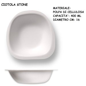 CIOTOLA STONE 400 Ml x 50 Pz. ART.JP71120 [DAMPE150]