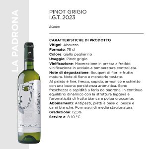 PINOT GRIGIO I.G.T. 2023 CL.75 x 6 PZ. [LAPADRONA115]