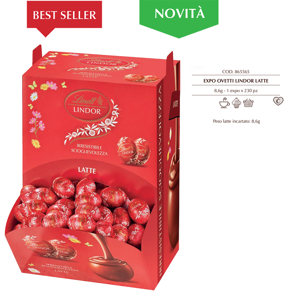 EXPO OVETTI LINDOR LATTE Kg.2 Pz.236 ART.865565 [LINDTPASQUA101]