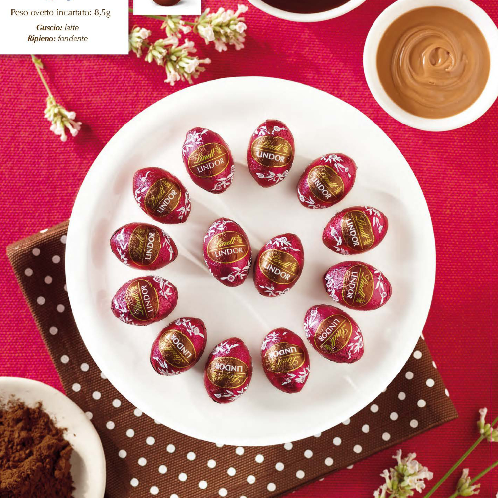 OVETTI LINDOR DOPPIO CIOCCOLATO x Gr.500 Pz.59 ART.865021 [LINDTPASQUA112]