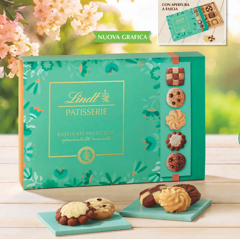SCATOLA PATISSERIE PRIMAVERA Gr.280 V.22,00 ART.851420 [LINDTSCATOLE132]
