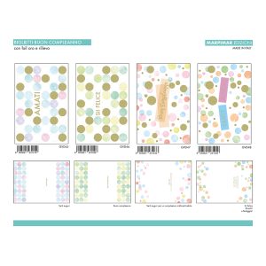 BIGLIETTI COMPLEANNO FOIL + RILIEVO x 12 Pz. ART.AGVD04 [MARPIMAR101]