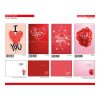 BIGLIETTI LOVE C/FOIL OLOGRAFICO x 12 Pz. ART.AVVC04 [MARPIMAR175]