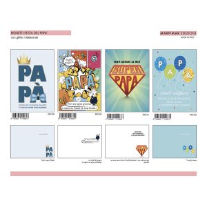 BIGLIETTI FESTA DEL PAPA' x 12 Pz. ART.ASRC17/12 [MARPIMAR272]