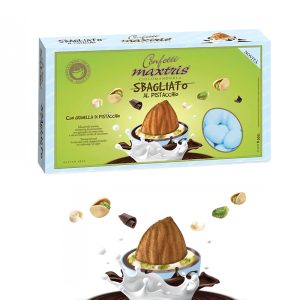 CONFETTI CIOCO MANDORLA CELESTE SBAGLIATO AL PISTACCHIO Kg.1 [MAXTRIS207]