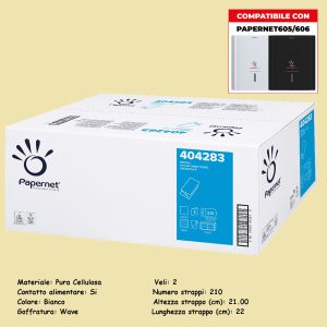 ASCIUGAMANI PIEGATO A "V" 2VELI (cm 22x21) Pz.210 x 15 ART.404283 [PAPERNET104]