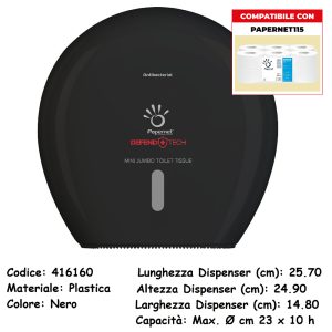 DISPLAY MINIJUMBO BLACK x 1 Pz. ART.416160 [PAPERNET601]