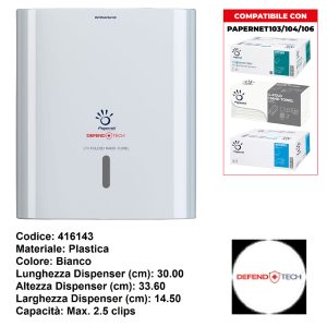 DISPLAY ASCIUGAMANI C/V WHITE x 1 Pz. ART.416143 [PAPERNET605]