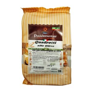 QUADROTTI ALLE OLIVE Gr.250 x 20 Pz. [PUGLIALIMENTARI155]