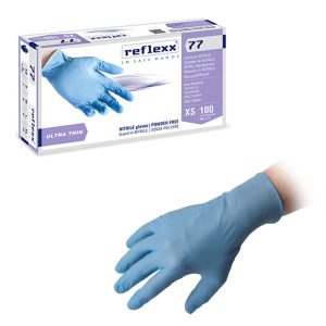 GUANTI NITRILE R77 SZ POLVERE x 100 Pz. S [REFLEXX100]