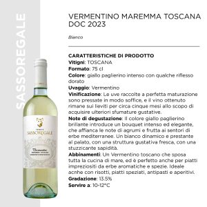 VERMENTINO MAREMMA TOSCANA DOC 2023 CL.75 x 6 Pz. [SANTAMARGHERITA100]