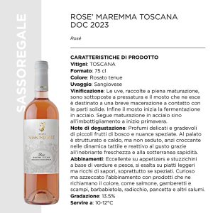ROSE' MAREMMA TOSCANA DOC 2023 CL.75 x 6 Pz. [SANTAMARGHERITA105]