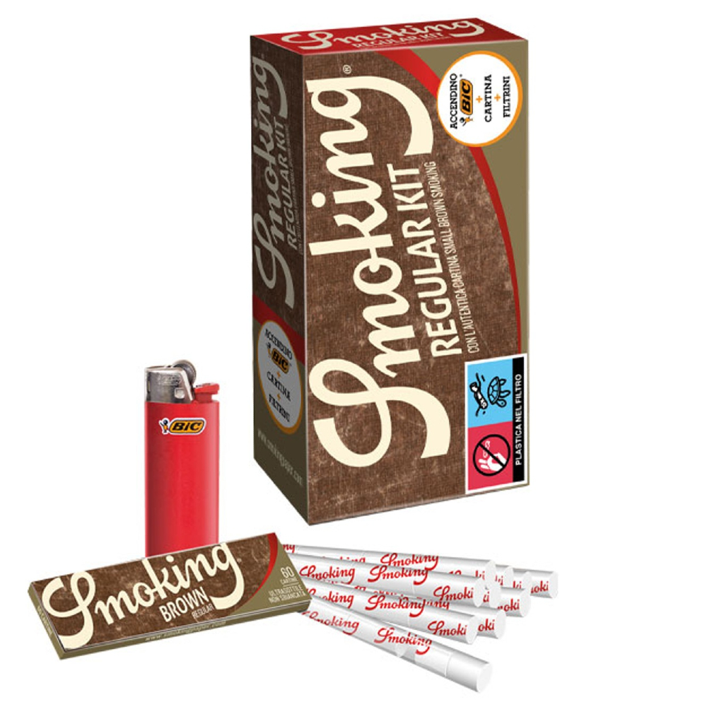 SMOKING KIT BROWN REGULAR x 100 Pz.(COMPRESA ACCISA €43,20) [SMOKING515]