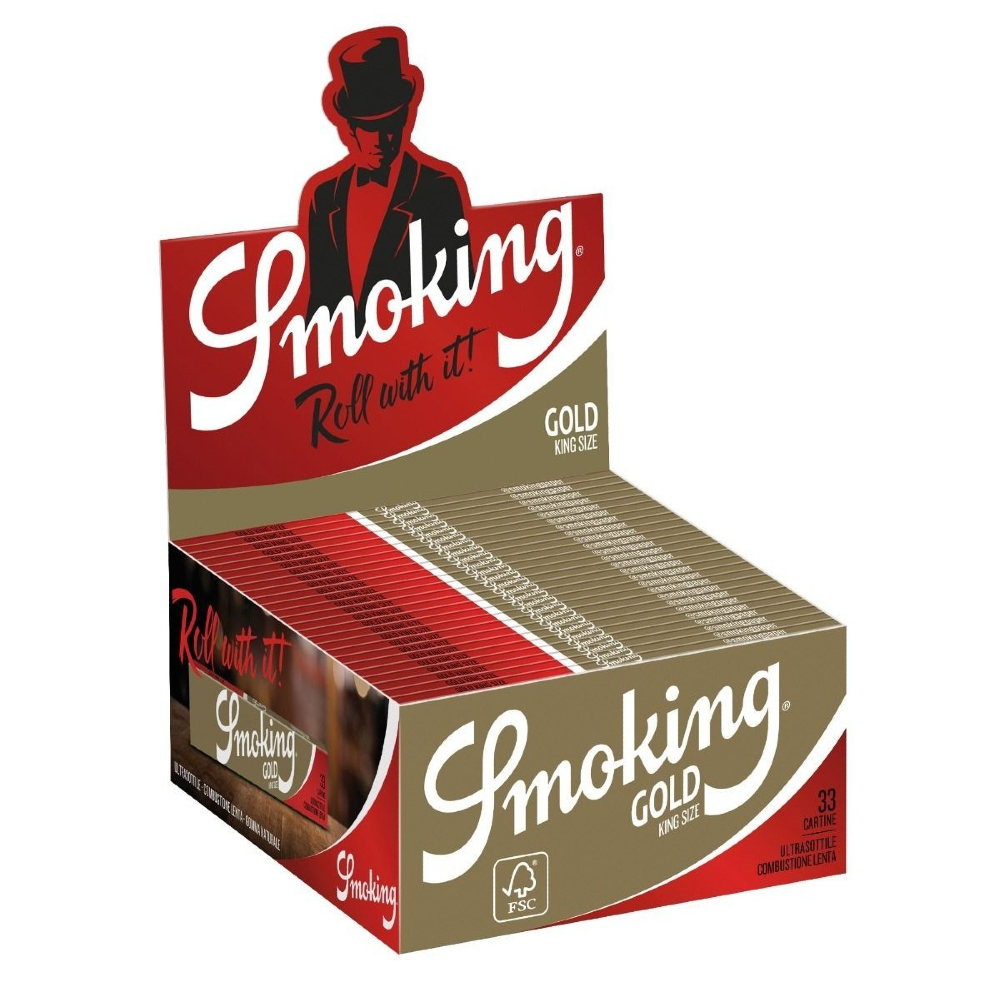 SMOKING GOLD CARTINE x 50 Pz. CLASSICHE  (A00025010)(COMPRESA ACCISA €5,94) [SMOKING102]