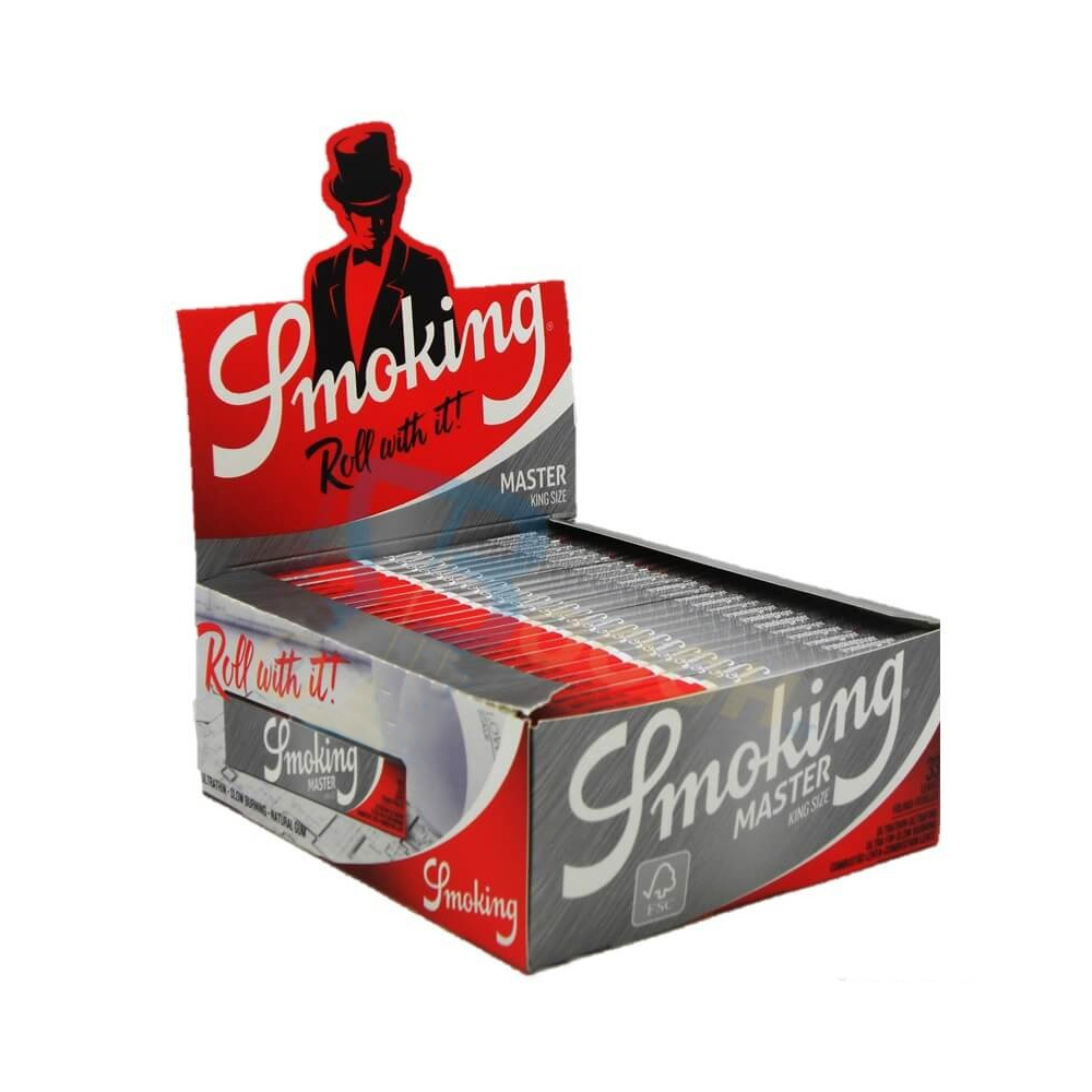 SMOKING GRIGIA EXTRA SLIM x 50 Pz. MASTER  (A00027010)(COMPRESA ACCISA €5,94) [SMOKING115]