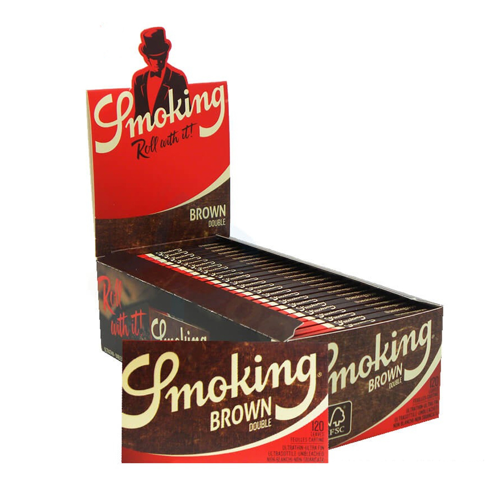 SMOKING BROWN DOUBLE x 25 Pz.  (A00021007)(COMPRESA ACCISA €10,80) [SMOKING210]