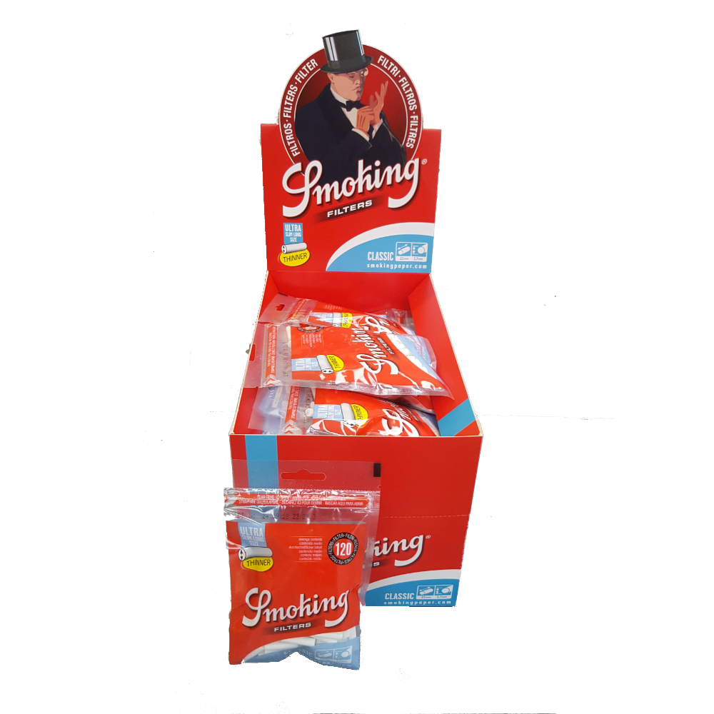 FILTRI SMOKING CLASS ULTRA SLIM LONG x 30 Pz.(COMPRESA ACCISA €12,96) [SMOKING500]